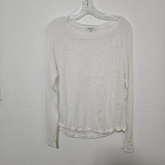 Madewell sweater linen and cotton blend size medium - Picture 1 of 11